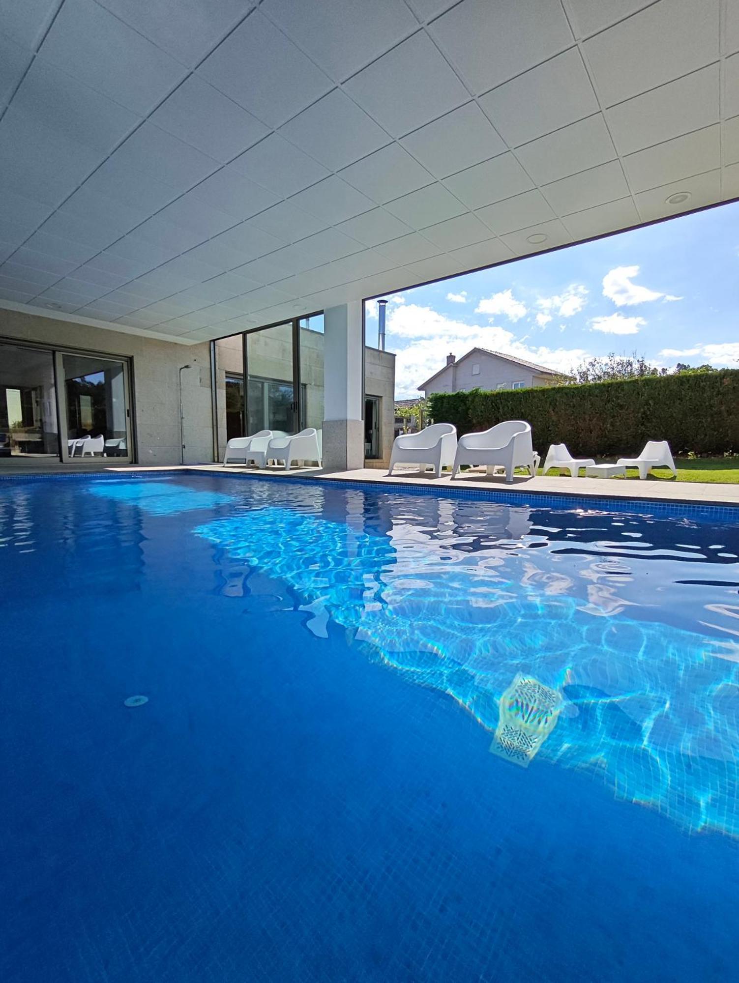 Villa Sanxenxo Casa Rial 47 Con Piscina Climatizada Exterior foto